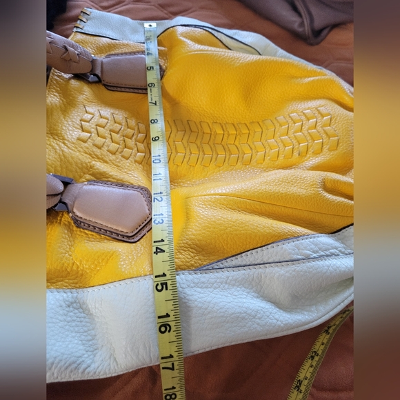 OrYany Yellow/Cream Large Handbag - Picture 9 of 12